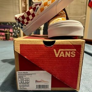 *BRAND NEW CHECKER VANS*